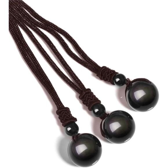 Healing Crystals Necklace Natural Tiger Eye Amethyst Lucky Blessing Protection - Picture 6 of 7